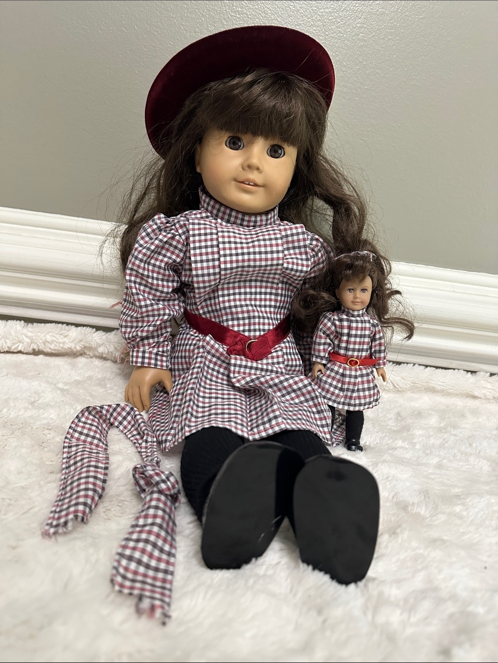 Vintage American Girl Samantha doll & mini doll set